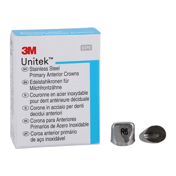 3M™ Unitek™ Stainless Steel Crowns Size 6UR Prim Ant Upr Rght Cntrl Refill 5/Bx