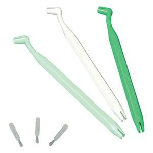 3M Applicator Brush Tips & Handles Green/Light Green/White Ea