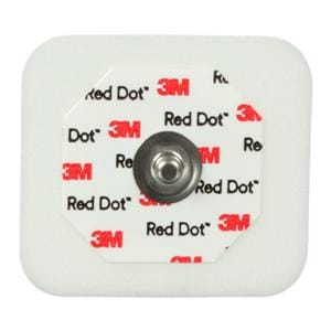 Red Dot Electrocardio Electrode Adult 4x3-1/2cm Foam Disposable 50/Bg