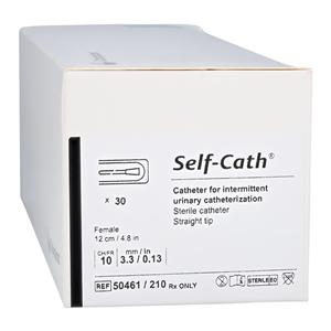 Catheter Intermittent Mentor 10Fr Straight Tip Silicone Self-Cath 30/BX