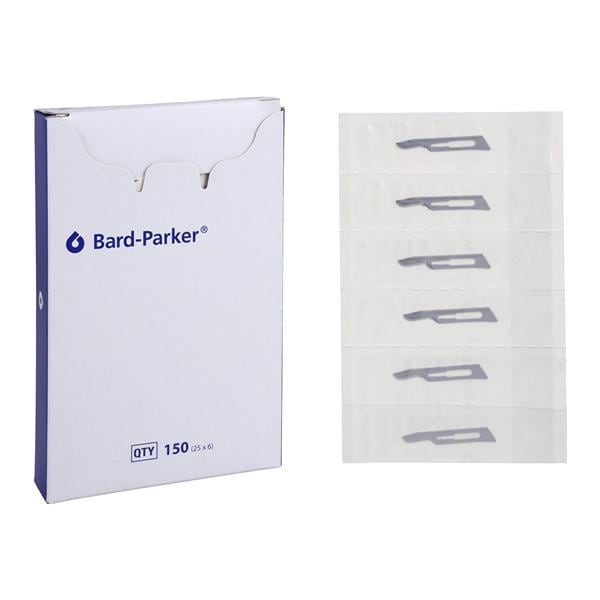 Bard-Parker Steel Non-Sterile Surgical Scalpel Blade #15 Disposable 150/Bx