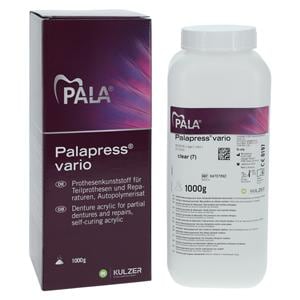 Palapress Vario Denture Resin Acrylic Cold Cure Clear 1 Gallon 1000Gm