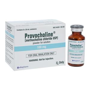 Provocholine Inhalation Powder 100mg Vial 20mL 6/Bx