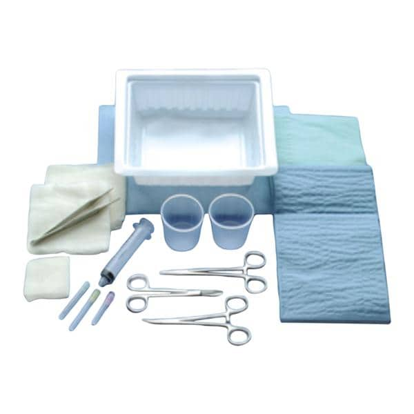 Laceration Tray Gauze/27gx1-1/2" Needle