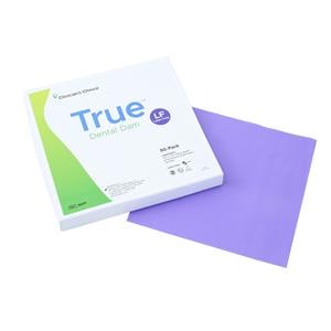 True Dental Dam LF Rubber Dam 6 in x 6 in Hvy Gg Prpl Unflvr Unscnt 50/Bx