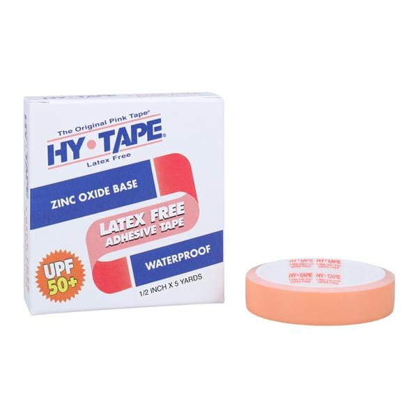 Hy-Tape Tape Zinc Oxide/Plastic .5"x5yd Pink Non-Sterile 36Rl/Ca