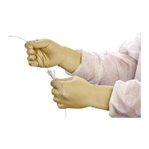 RadiaXon Latex Radiation Resistant Gloves Yellow Sterile