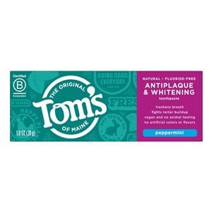 Tom's Antiplaque & Whitening Toothpaste 1 oz Peppermint 48/Ca