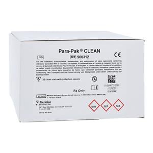 Para-Pak Clean Vial Stool Transport 20/Bx