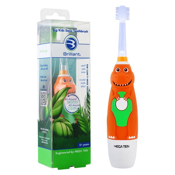 Baby Buddy Brilliant Electric Toothbrush Electric Toothbrush 360 Degree Orng Ea, 24 EA/CA