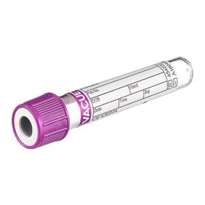 Vacuette Venous Blood Collection Tube Lavender/White Std 2mL Pl-Cp Plypro 50/Pk