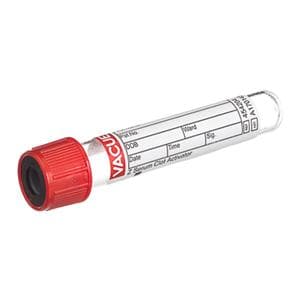 Vacuette Venous Blood Collection Tube Red/Black 4mL Pull Cap Plastic 50/Pk, 24 PK/CA