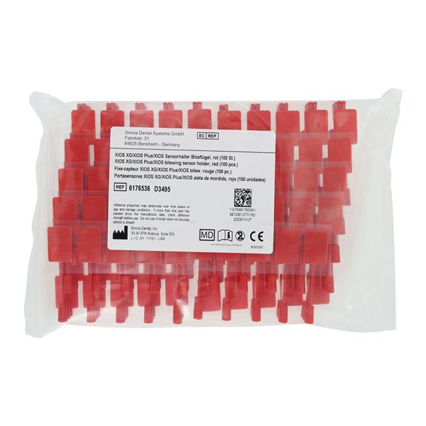 XIOS PLUS Sensor Holder Red 100/Pk