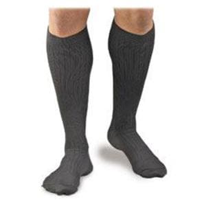 Activa Compression Dress Socks Knee High Small Men Men <7 Pinstripe Gray