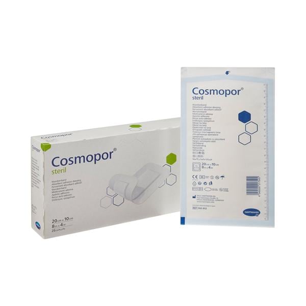 Cosmopor Cotton Contact Layer Dressing 8x4" Sterile Polyacrylic Adhesive NAdh LF