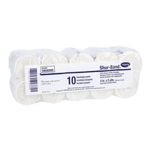 Shur-Band Stretch Bandage Elastic 4"x5yd Non-Sterile 10/Bx