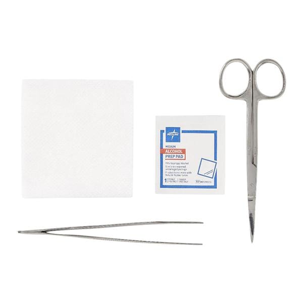 Comfort Loop Suture Removal Tray Alcohol Prep Pad/Forceps, 100 EA/CA