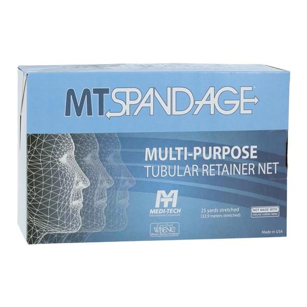 MT Spandage Dressing Bandage Elastic Net 7"x25yd White Sterile Ea