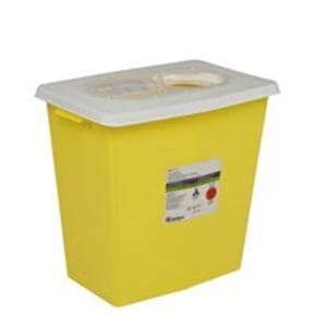 ChemoSafety Chemotherapy Waste Container 12g Ylw 12.75x18.25x18.75" Ld Plstc Ea, 10 EA/CA