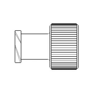 Dead-End Cap Recessed Luer On Male Side 100/Ca