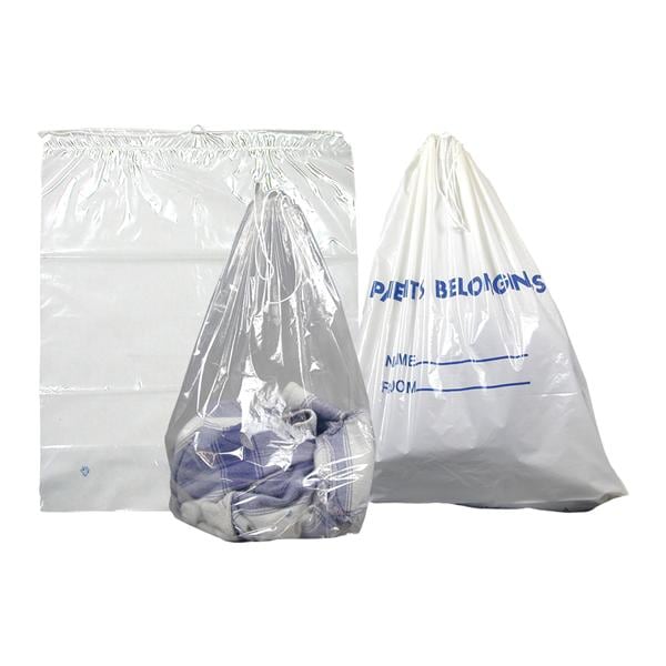 Patient Belongings Bag Transparent 20x20