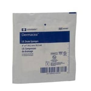 Dermacea Rayon/Polyester Blend Drain/IV Sponge 4x4" 6 Ply Sterile LF, 12 BX/CA