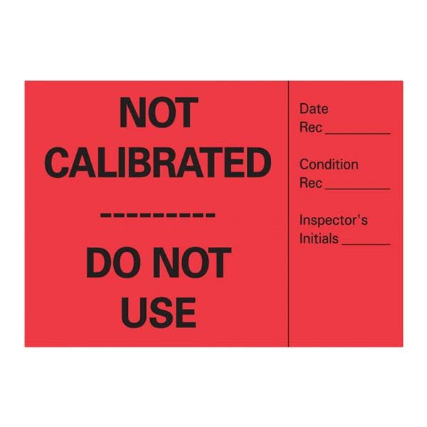 Lab Communication Label Paper Not Calibrated Red 2x3" 1000/Rl