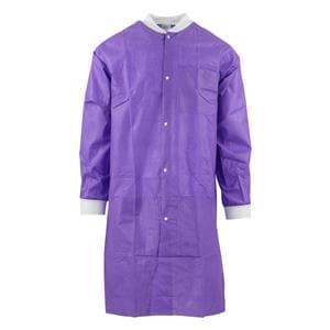 SafeWear High Performance Protective Lab Coat SMS Fbrc Medium Plum Purple 12/Bg