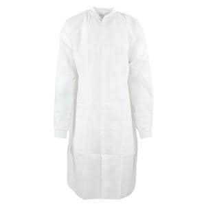 SafeWear High Performance Protective Lab Coat SMS Fabric Small White Frost 12/Bg, 5 BG/CA