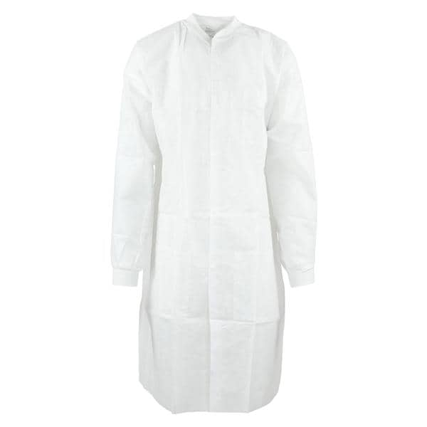 SafeWear High Performance Protective Lab Coat SMS Fabric Small White Frost 12/Bg, 5 BG/CA