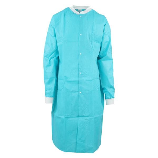 SafeWear High Performance Protective Lab Coat SMS Fbrc Med Tropical Teal 12/Bg