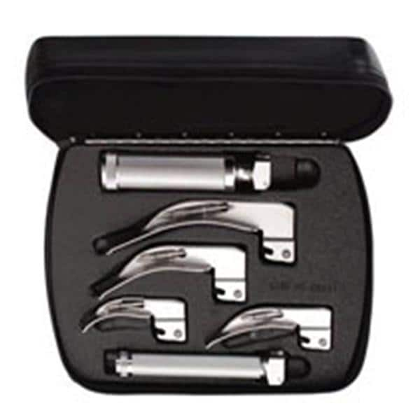 Standard Laryngoscope Set Sizes #0, #1, #2, #3, #4 Miller