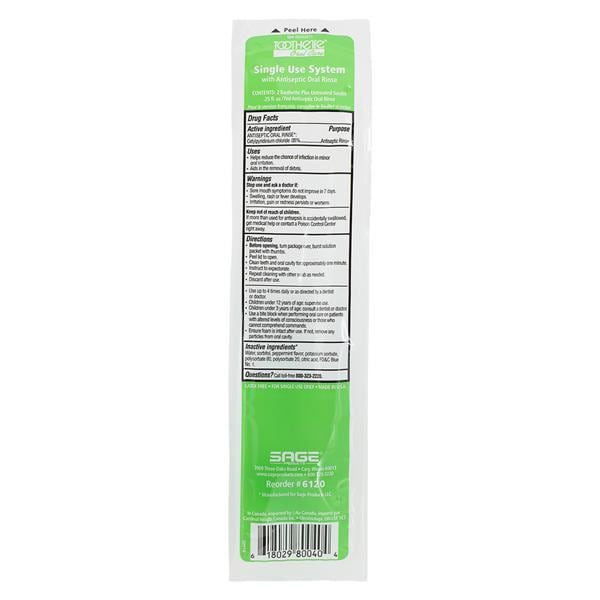 Toothette-Plus Oral Swabstick 100/Ca