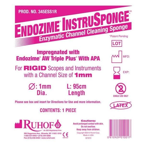 Endozime Instrusponge Enzymatic Sponge 1 mm 100/Ca