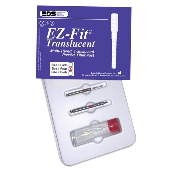 EZ-Fit Translucent Passive Fiber Posts Complete Kit 1 Ea