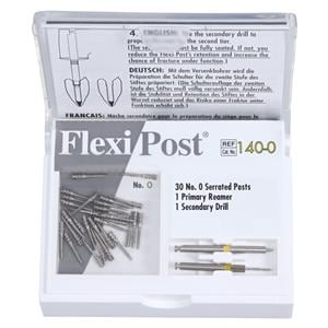 Flexi-Post Posts Stainless Steel Size 0 Yellow Parallel Sided 30/Pk