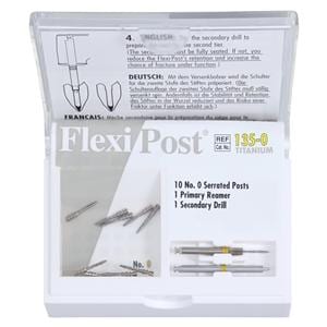 Flexi-Post Posts Titanium Size 0 Parallel Sided Yellow 10/Pk