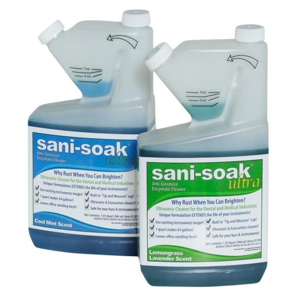 Sani-Soak Ultra Ultrasonic Cleaner 32 oz Mint 32oz/Bt