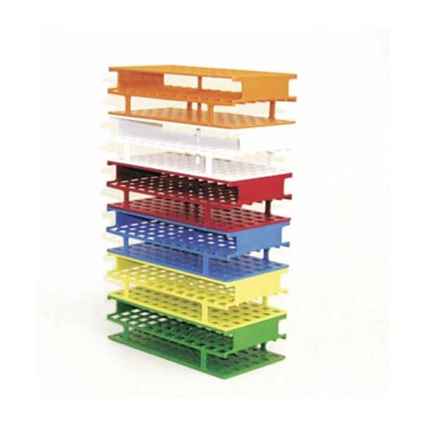 Nalgene Unwire Test Tube Rack 16mm 72 Place Yellow Ea