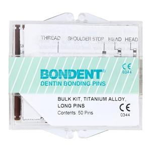 Bondent Pins Titanium Bulk Kit Long 50/Bx