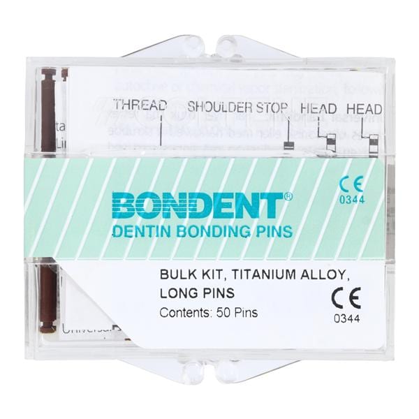 Bondent Pins Titanium Bulk Kit Long 50/Bx