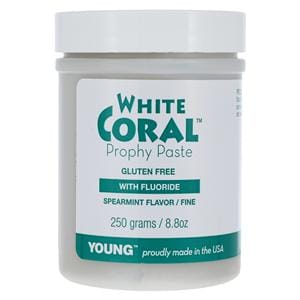 Coral Prophy Paste Fine Spearmint With Fluoride 8.8 oz Jar 9oz/Jr