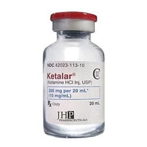 Ketalar Injection 10mg/mL MDV 20mL 10/Package