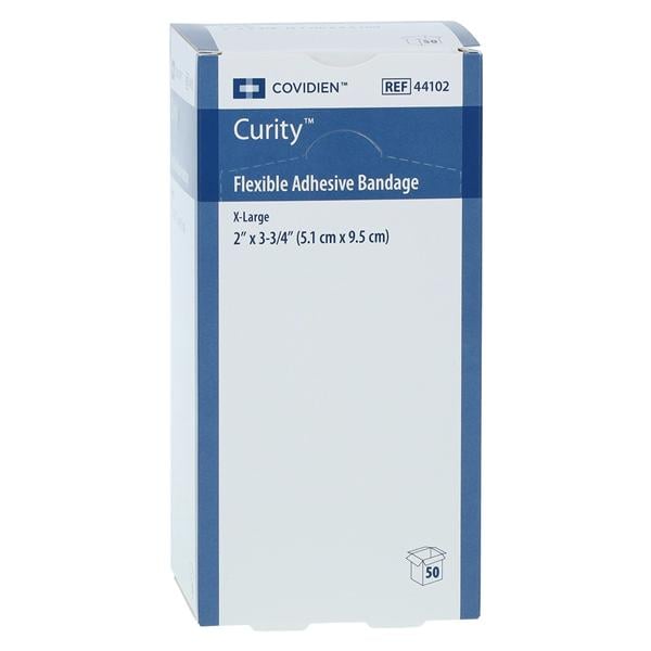 Curity Adhesive Bandage Fabric 2x3.75" Flesh Sterile 50/Bx