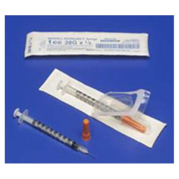 Monoject Insulin Syringe 1cc Low Dead Space 100/Bx