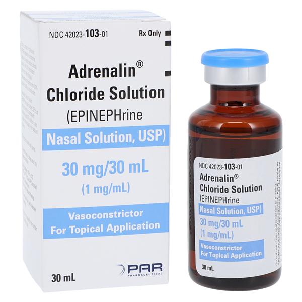 Adrenalin Chloride Nasal Solution 1:1000u Bottle 30mL Each