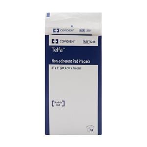 Telfa Ouchless Cotton Gauze Dressing 3x8" Sterile Non-Adherent White Abs LF