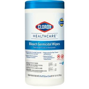 Clorox Healthcare Surface Disinfectant Wipes Canister 150/Cn, 6 EA/CA