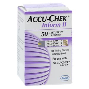 Accu-Chek Inform II Blood Glucose Test Strip CLIA Waived 50/Bx