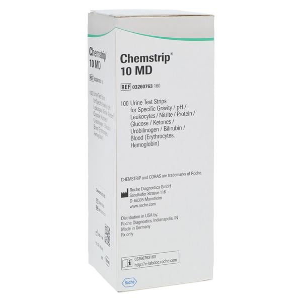 Chemstrip 10 MD Urinalysis Test Strip 100/Bt